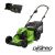 Greenworks accu grasmaaier 60V - 46 cm (2 x 2.0 Ah Accuset)