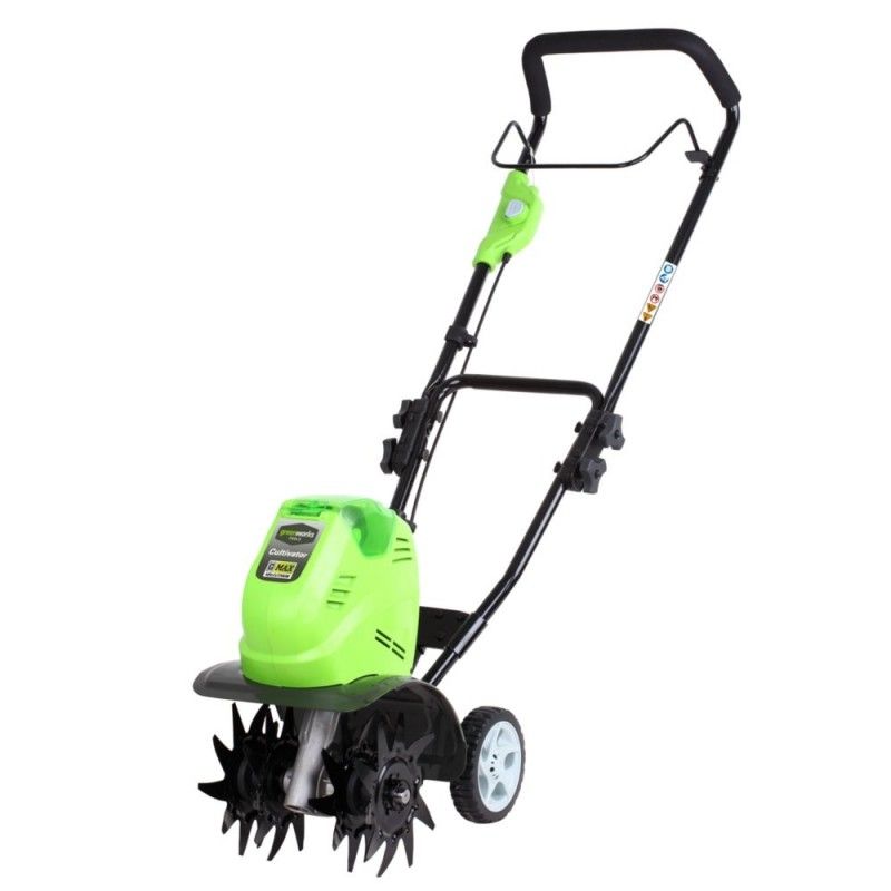 Accu-grondhak, 20 V, motorhak, grondkruimelaar, draadloze motorhak, tuinhak, elektrische kleine tuinfrees met accu en oplader voor ploegen, draaien, openen, 10 cm werkbreedte, 17 cm werkdiepte